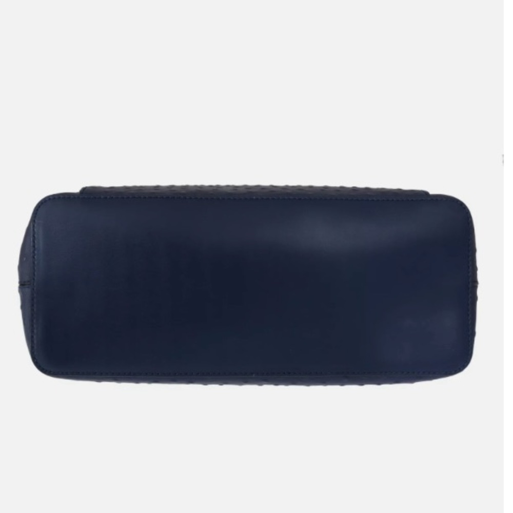 Authentic Kate Spade Blue Leather Halsey la vita Ostrich Handbag and wallet - Picture 10 of 16